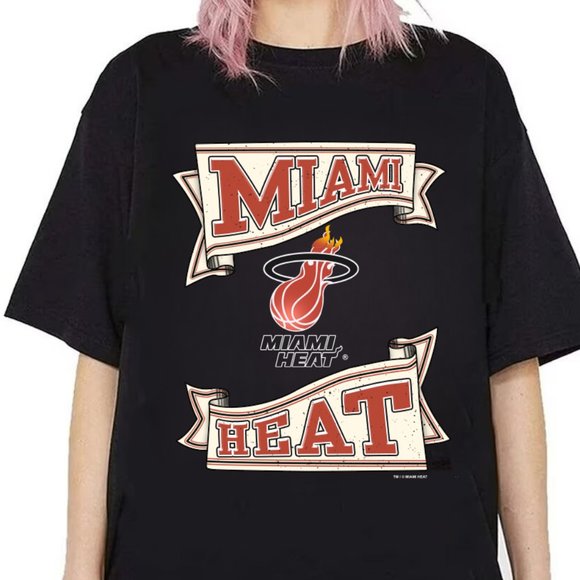 Other - Miami Heat Est Miami Basketball Team World Series Unisex Tee Shirt, Black Tee PM